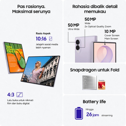 SAMSUNG GALAXY Z FOLD8 RAM 16GB / 1TB