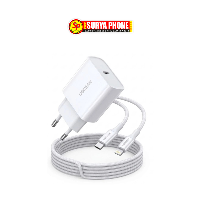 UGREEN CHARGER SET 20W PD TIPE LIGHTNING
